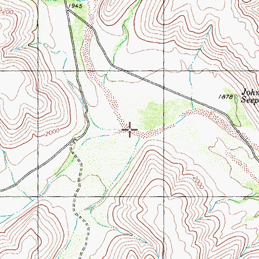 Topographic Map of South Geddis Canyon, TX