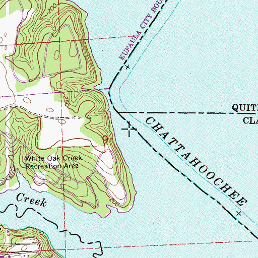Topographic Map of Alexanders Landing (historical), AL