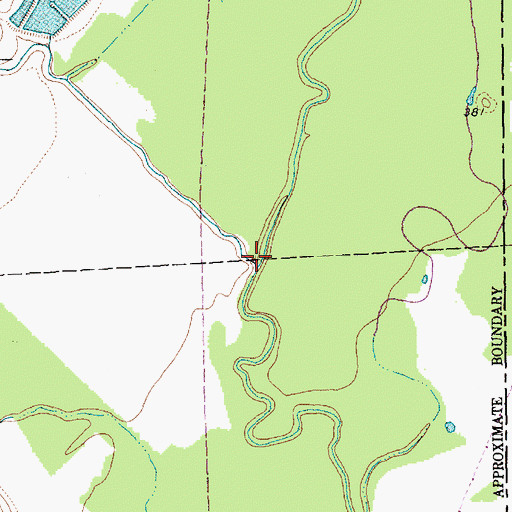 Topographic Map of South Mesquite Creek, TX