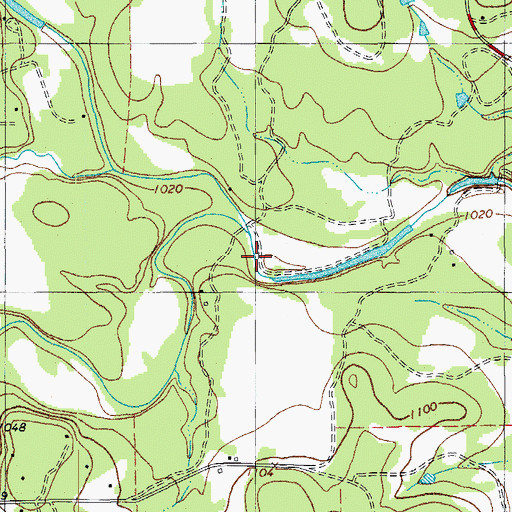 Topographic Map of South Onion Creek, TX