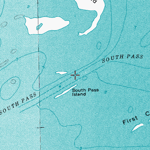 Topographic Map of South Pass, TX