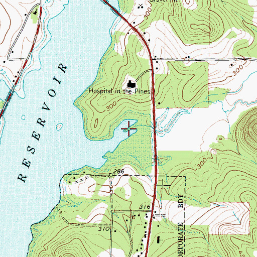 Topographic Map of South Union Creek, TX