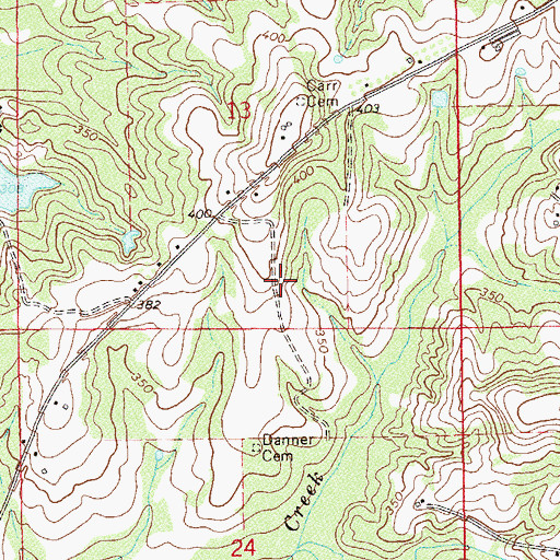 Topographic Map of Birch School (historical), AL