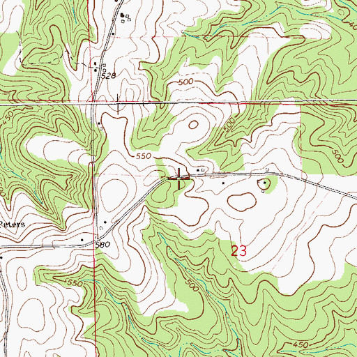 Topographic Map of Boyds Store (historical), AL