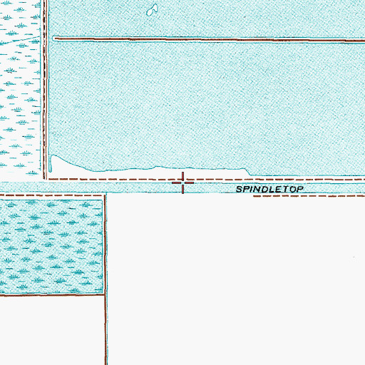 Topographic Map of Spindletop Ditch, TX