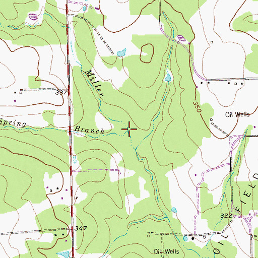 Topographic Map of Spring Branch, TX