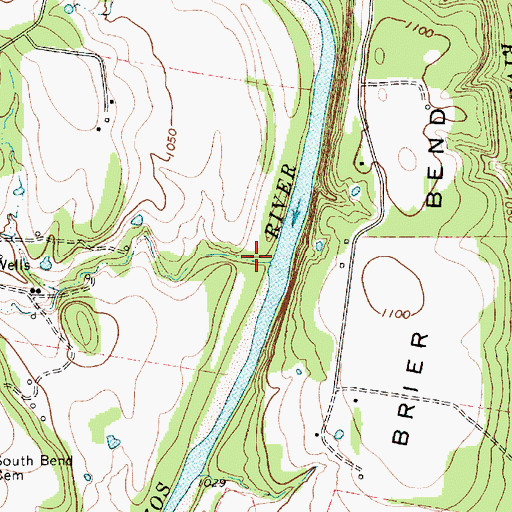 Topographic Map of Spring Branch, TX