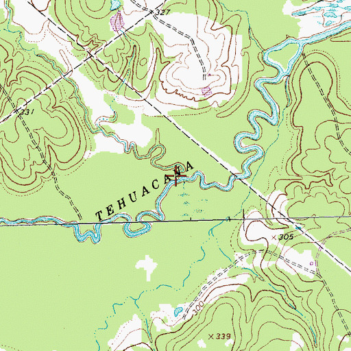 Topographic Map of Spring Branch, TX
