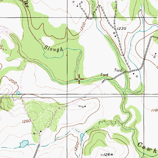 Topographic Map of Spring Branch Hiller Slough, TX