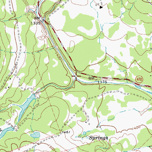 Topographic Map of Spring Creek, TX