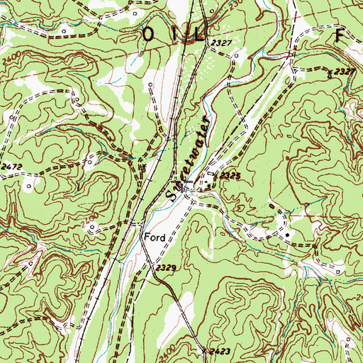 Topographic Map of Spring Creek, TX