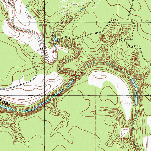 Topographic Map of Spring Creek, TX