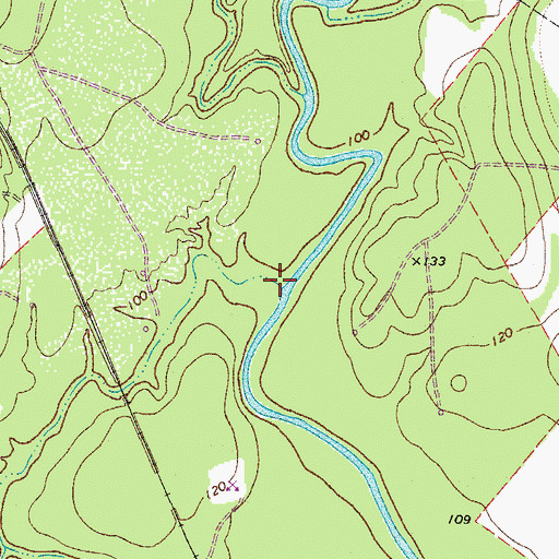 Topographic Map of Spring Creek, TX
