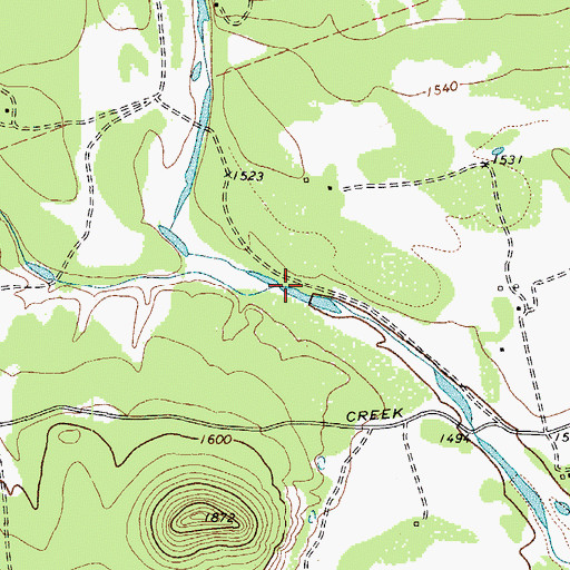 Topographic Map of Spring Creek, TX