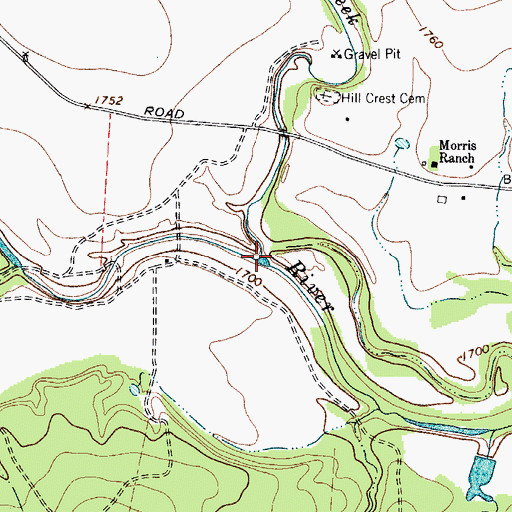 Topographic Map of Spring Creek, TX