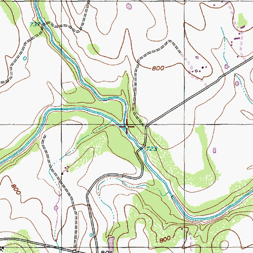 Topographic Map of Spring Creek, TX