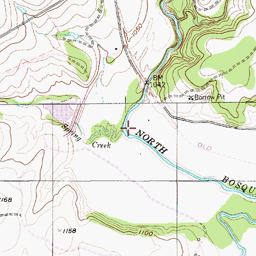 Topographic Map of Spring Creek, TX