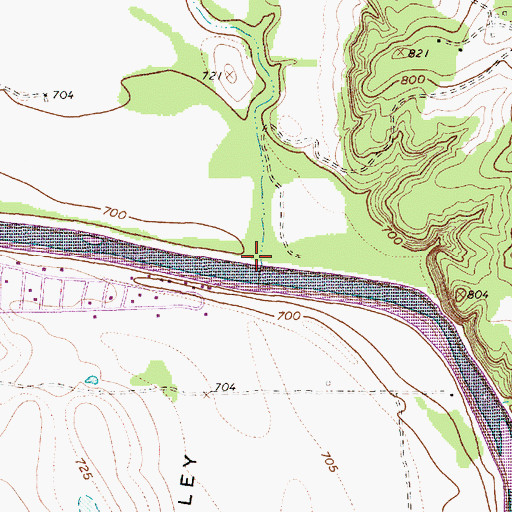 Topographic Map of Spring Creek, TX