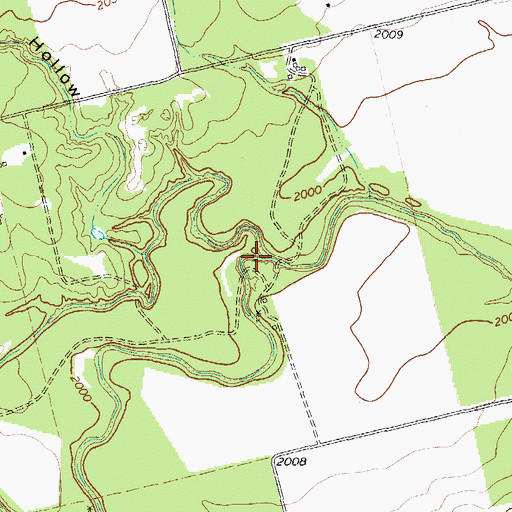 Topographic Map of Spring Creek, TX