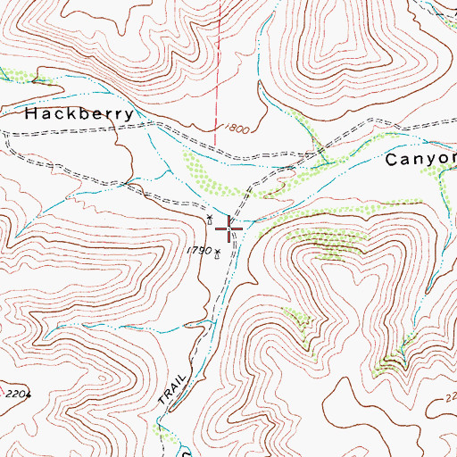 Topographic Map of Stapp Canyon, TX