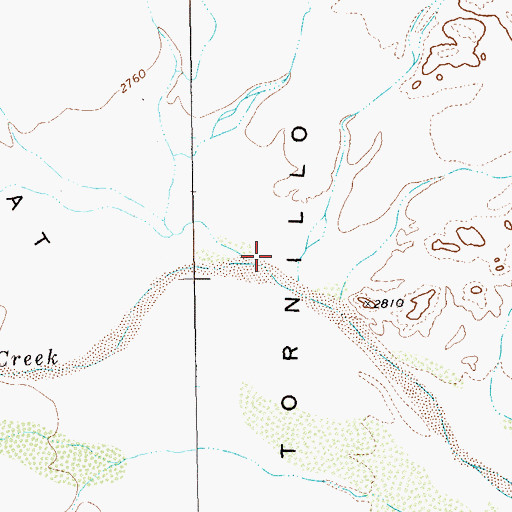 Topographic Map of Star Creek, TX
