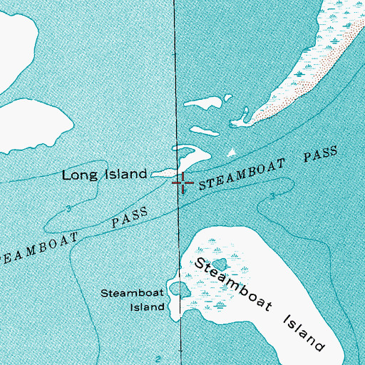 Topographic Map of Steamboat Pass, TX