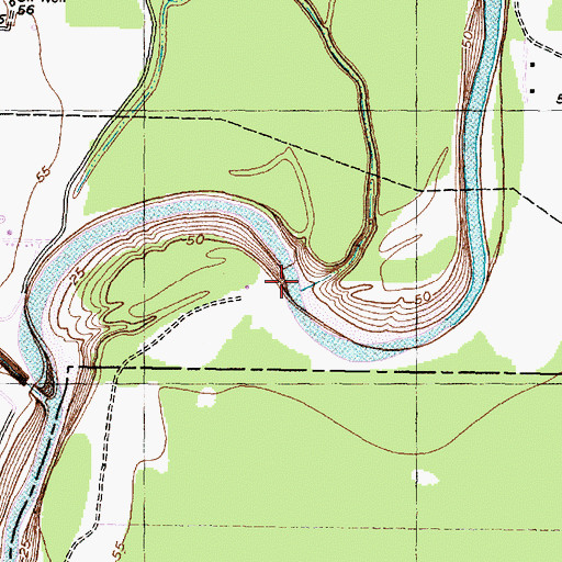 Topographic Map of Steep Gully, TX