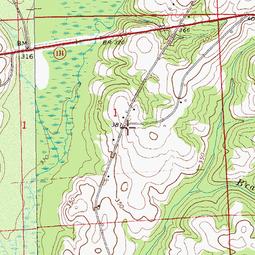 Topographic Map of Grice Store (historical), AL
