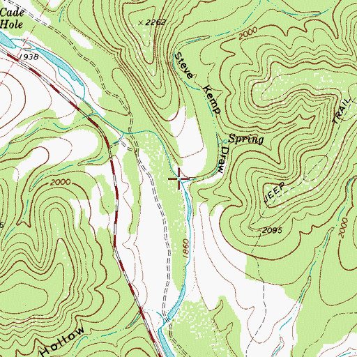 Topographic Map of Steve Kemp Draw, TX