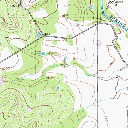 Topographic Map of Stiffy Hollow, TX