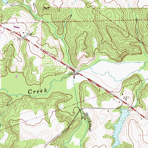 Topographic Map of Stillhouse Creek, TX