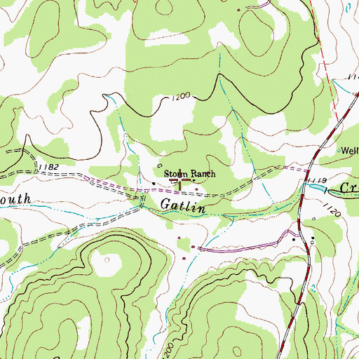 Topographic Map of Storm Ranch, TX