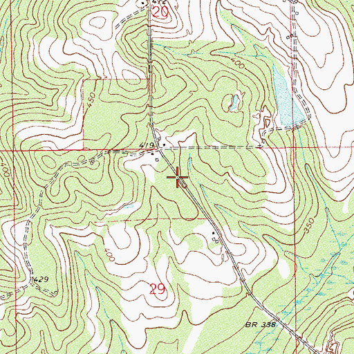 Topographic Map of Lewis Store (historical), AL