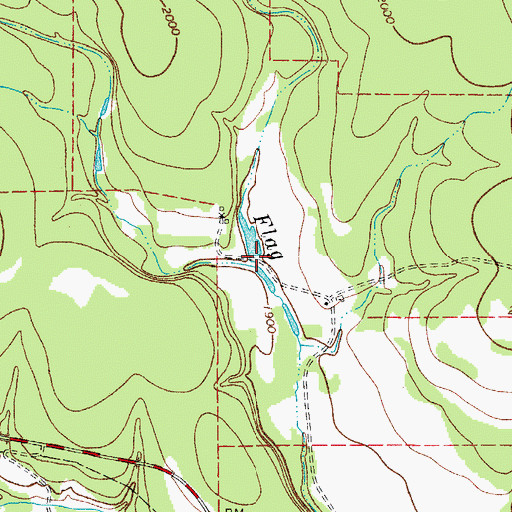 Topographic Map of Stuckens Branch, TX