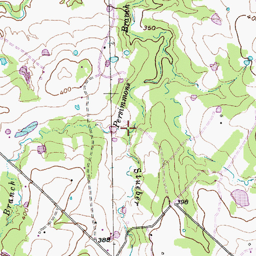 Topographic Map of Stueber Branch, TX