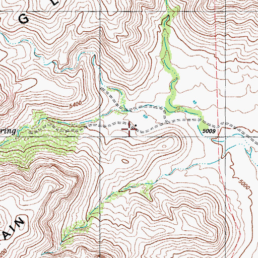 Topographic Map of Sullivan Ranch, TX