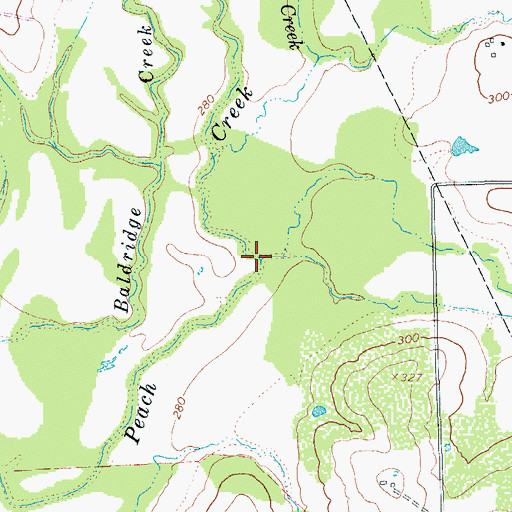 Topographic Map of Sulphur Branch, TX
