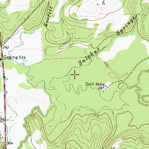Topographic Map of Sulphur Springs Branch, TX