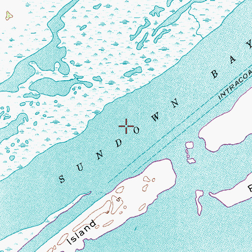 Topographic Map of Sundown Bay, TX
