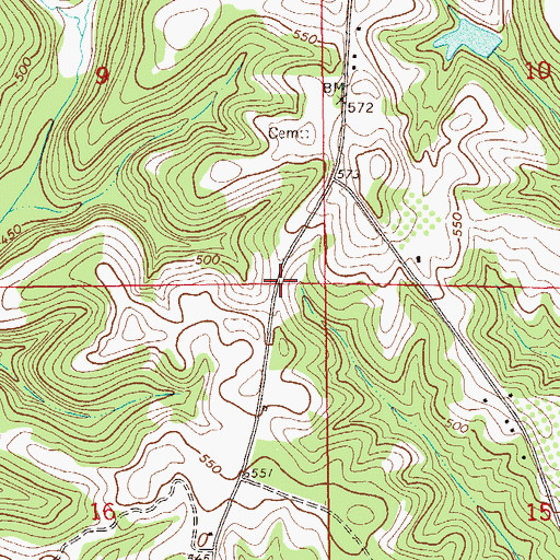 Topographic Map of Norton School (historical), AL