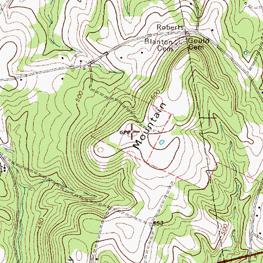 Topographic Map of Sirls Mountain, TX