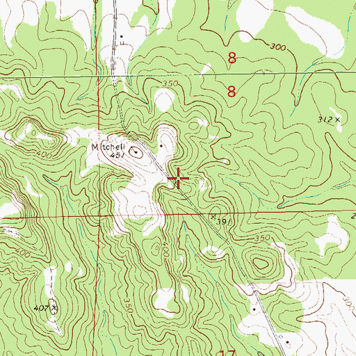 Topographic Map of Reynolds Store (historical), AL