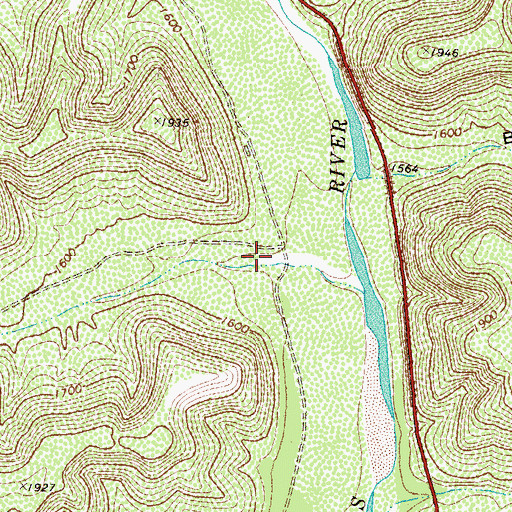 Topographic Map of Sycamore Canyon, TX