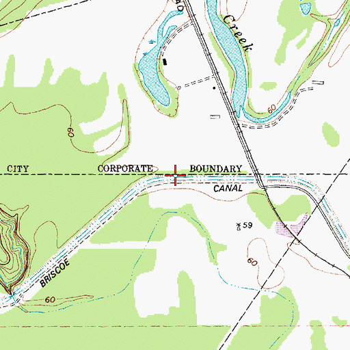Topographic Map of System Canal, TX