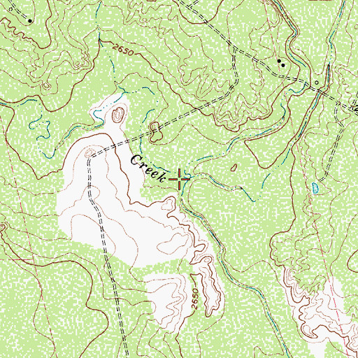 Topographic Map of T J F Draw, TX
