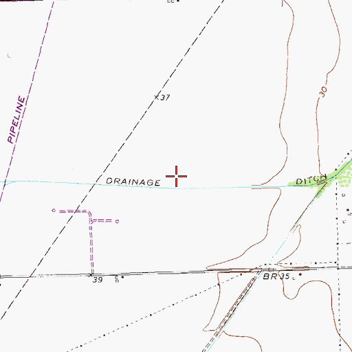Topographic Map of Taft Drainage Ditch, TX
