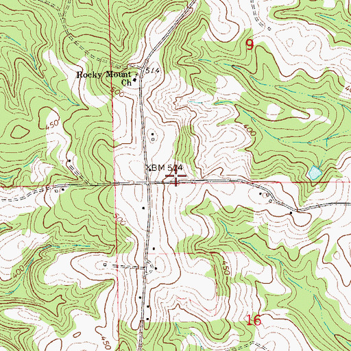 Topographic Map of Scroggins Store (historical), AL