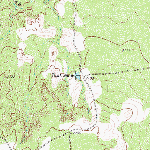 Topographic Map of Tank Number Two, TX