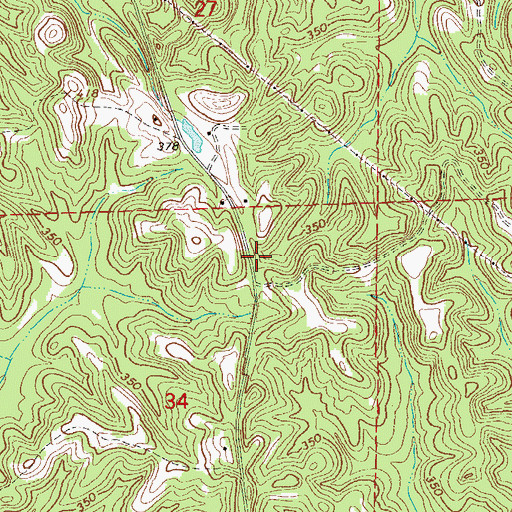 Topographic Map of Smithville Church (historical), AL