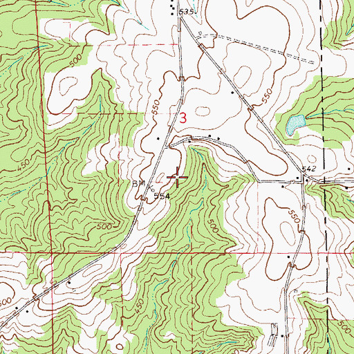 Topographic Map of Spio (historical), AL